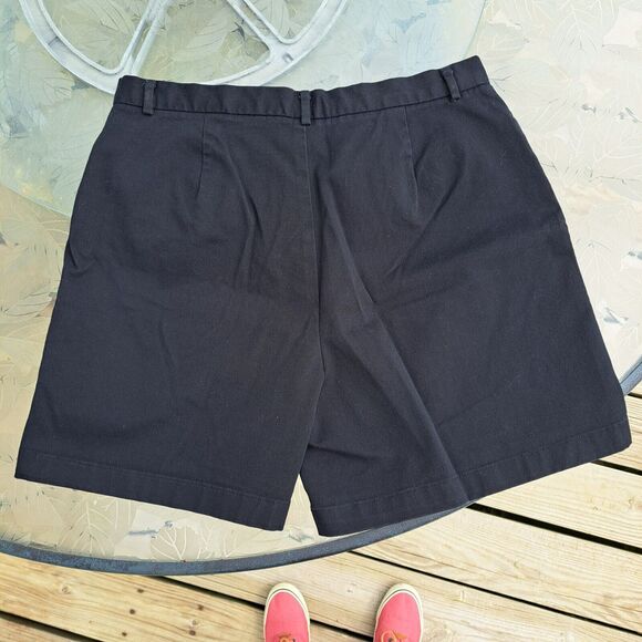 DOCKERS ATHLETIC GOLF SHORTS WOMENS SIZE 12 BLACK STRETCH 33W COMFY CASUAL #65 - Picture 2 of 5